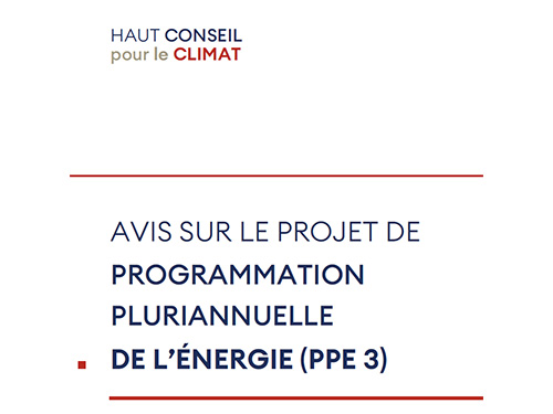 Avis sur le projet de programmation pluriannuelle de l'énergie